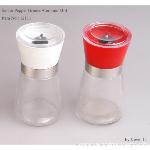 Manual Salt & Pepper Bottle with Grinder (12111)